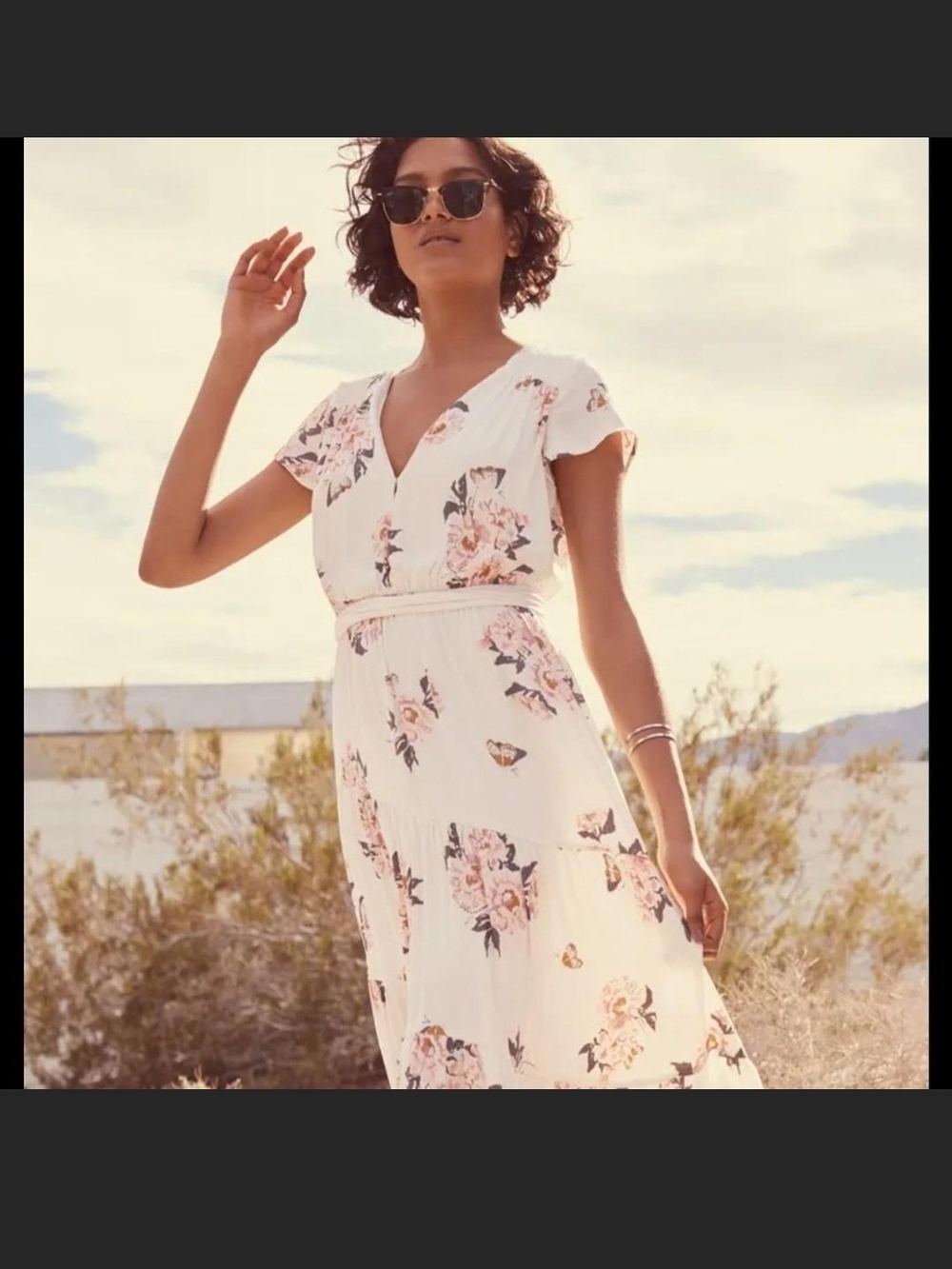 Free People Floral Print Maxi